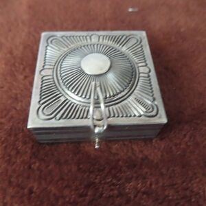 Vintage Pat Bedoni Sterling Silver .925 Navajo Trinket Box 51 grams 1.8 oz $550